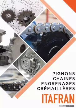 Catalogue pignons, chaînes, engrenages, crémaillères PDF